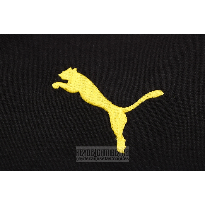 Camiseta De Futbol Polo del Borussia Dortmund 2022-2023 Negro y Amarillo